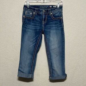 Miss Me upcycled capris size 26
